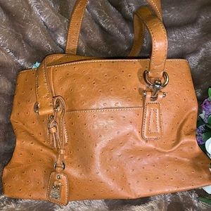 Liz Claiborne faux ostrich purse